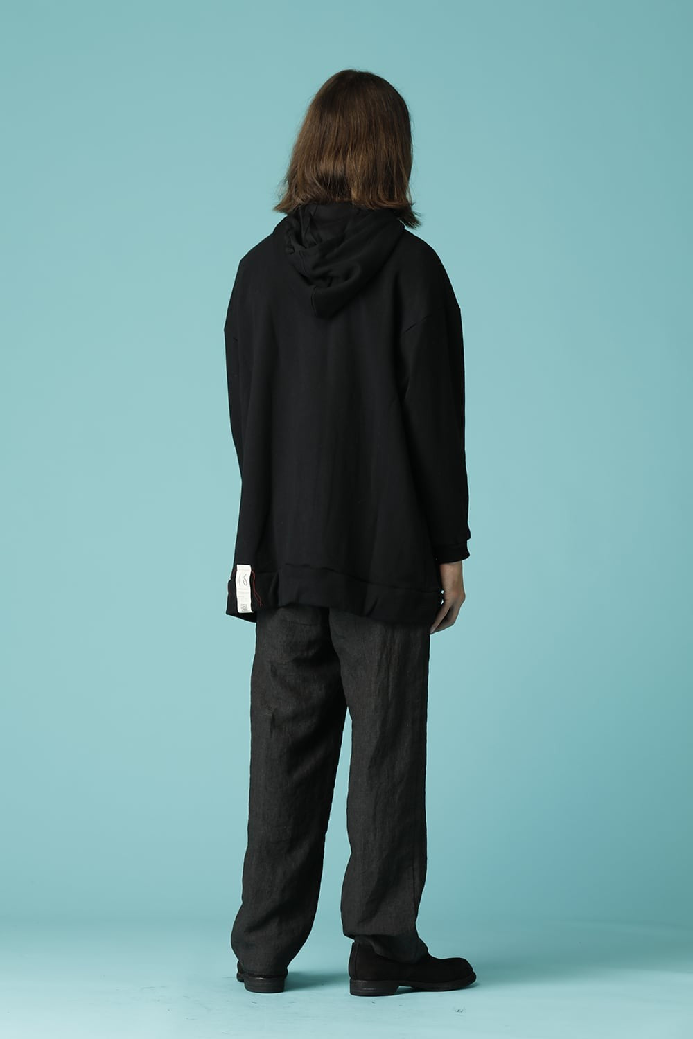 ZIP UP HOODIE PARKA - C03T-13_black