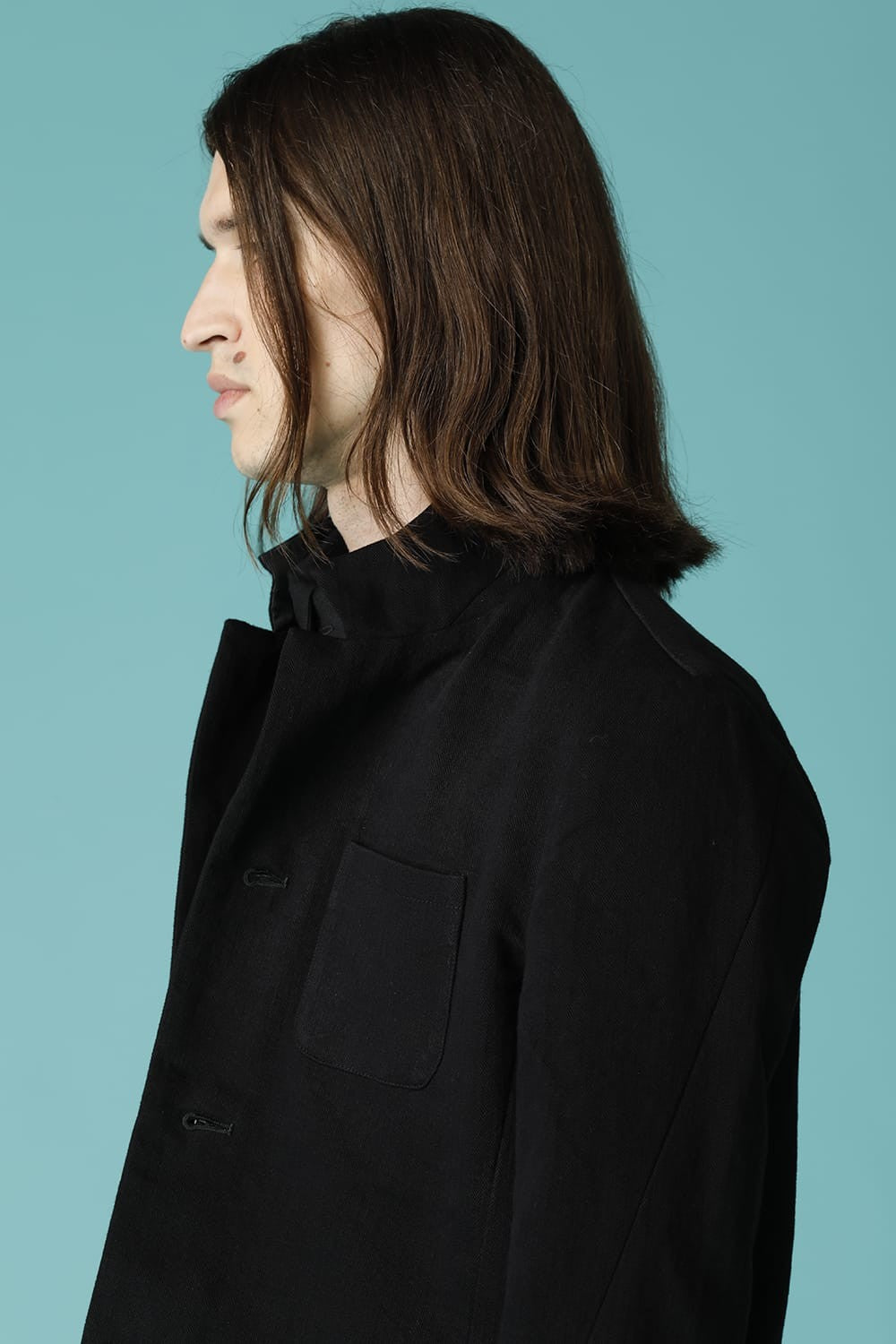 STAND CALLOR WORK COAT - CO31H-DE3 _ black