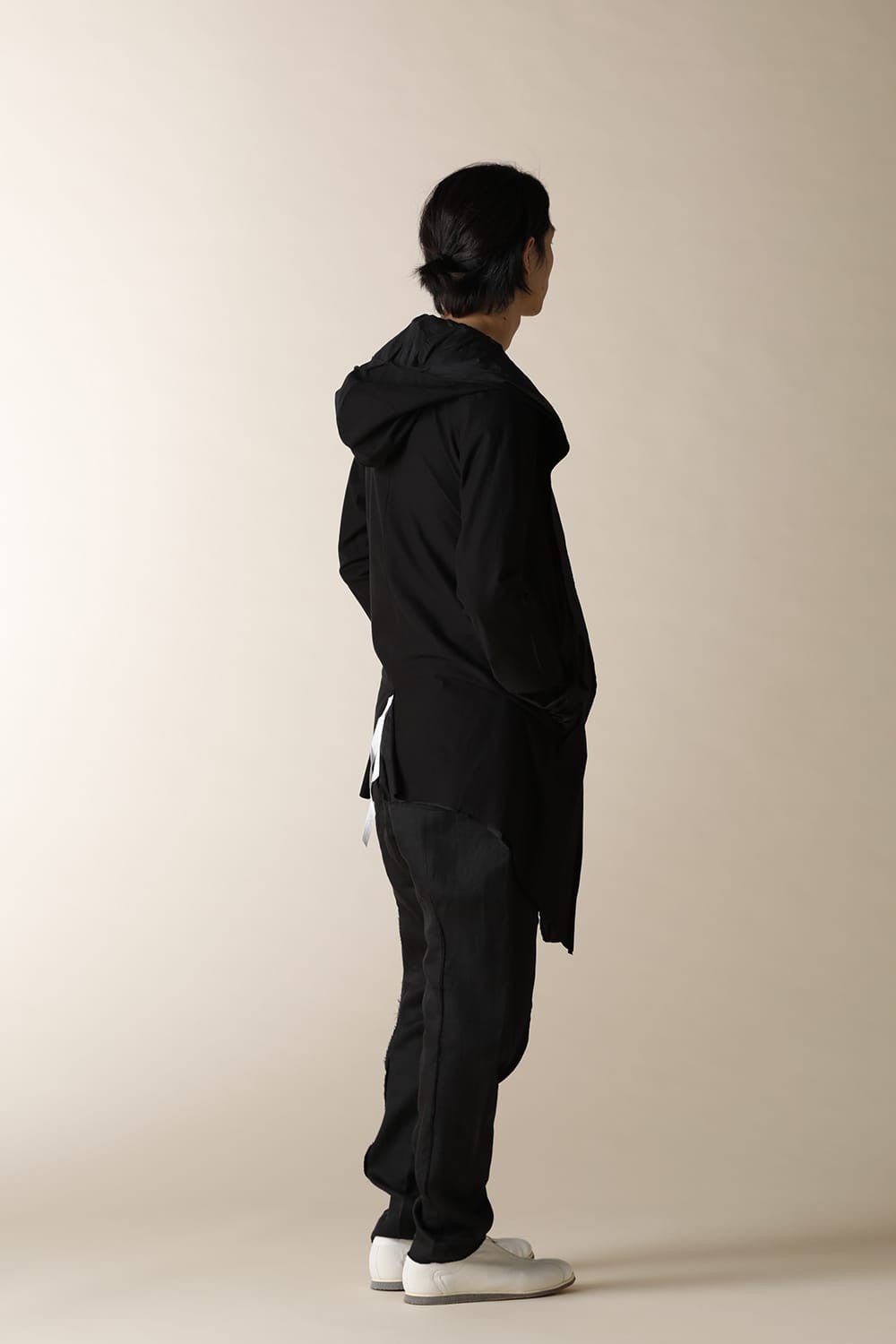 LAYERED HOODIE CARDIGAN_CO6-LJ30_black