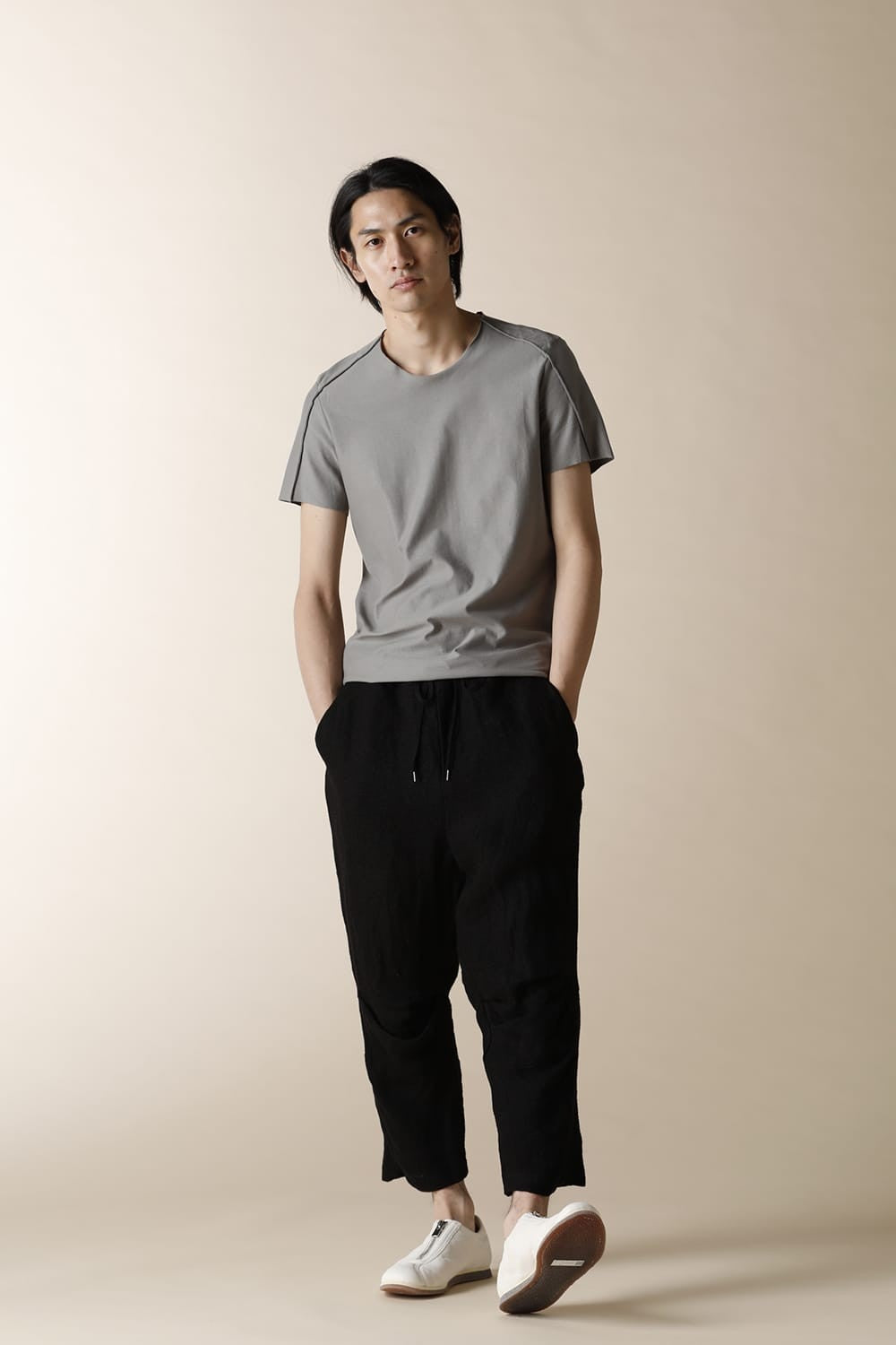 BASIC T-SHIRTS WHITE - CT3S-LJ30-fade green gray