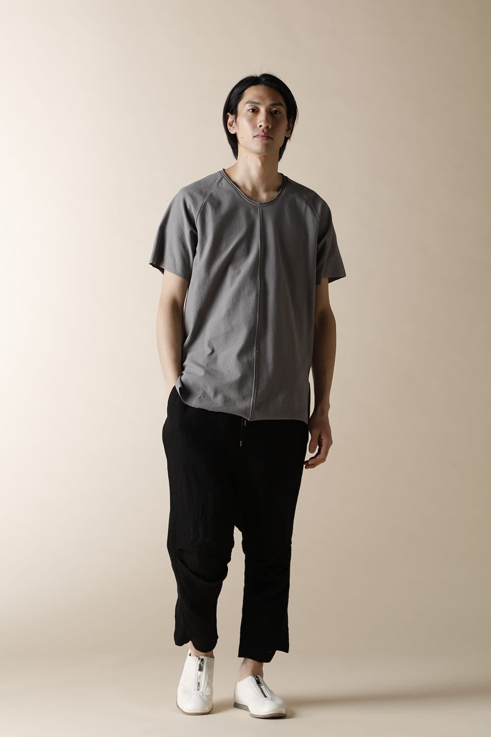 RAGLAN T-SHIRTS PALE GREEN - CT60S-LJ40_Stone Gray