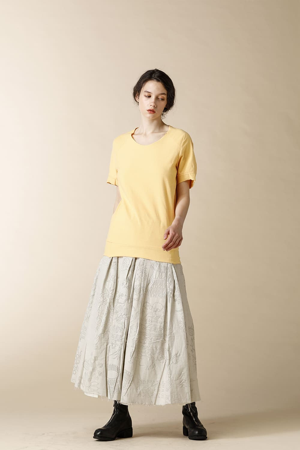 TUCK RAGLAN T-SHIRTS - CT61S-LJ40_Nefle Orange