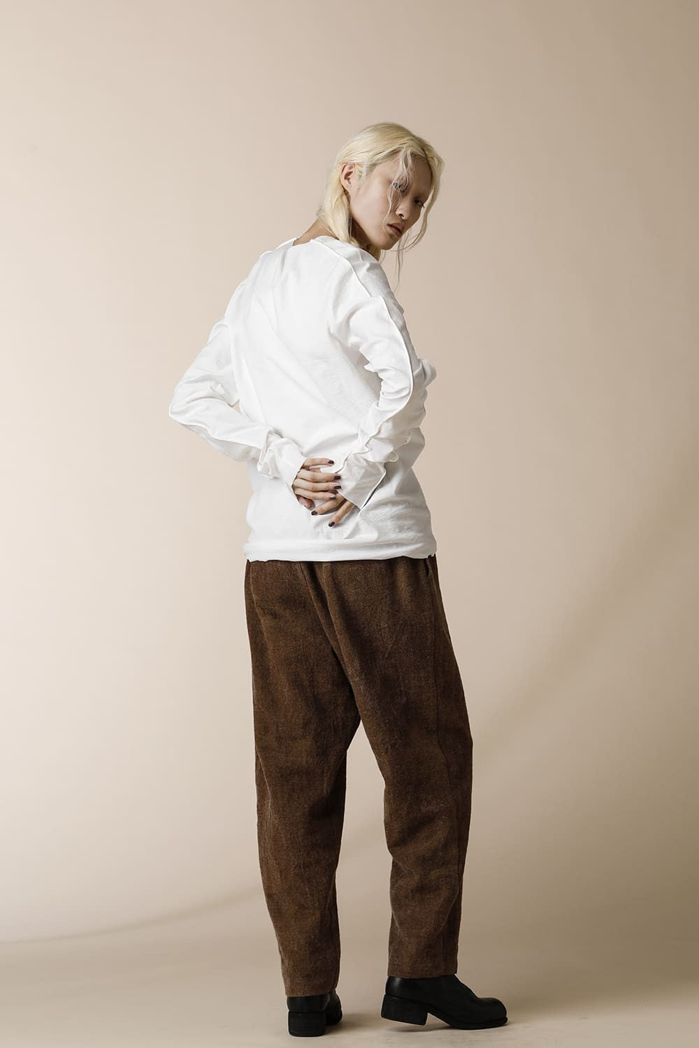 BASIC LONG SLEEVE T-SHIRTS - CT28-LJ41_Black