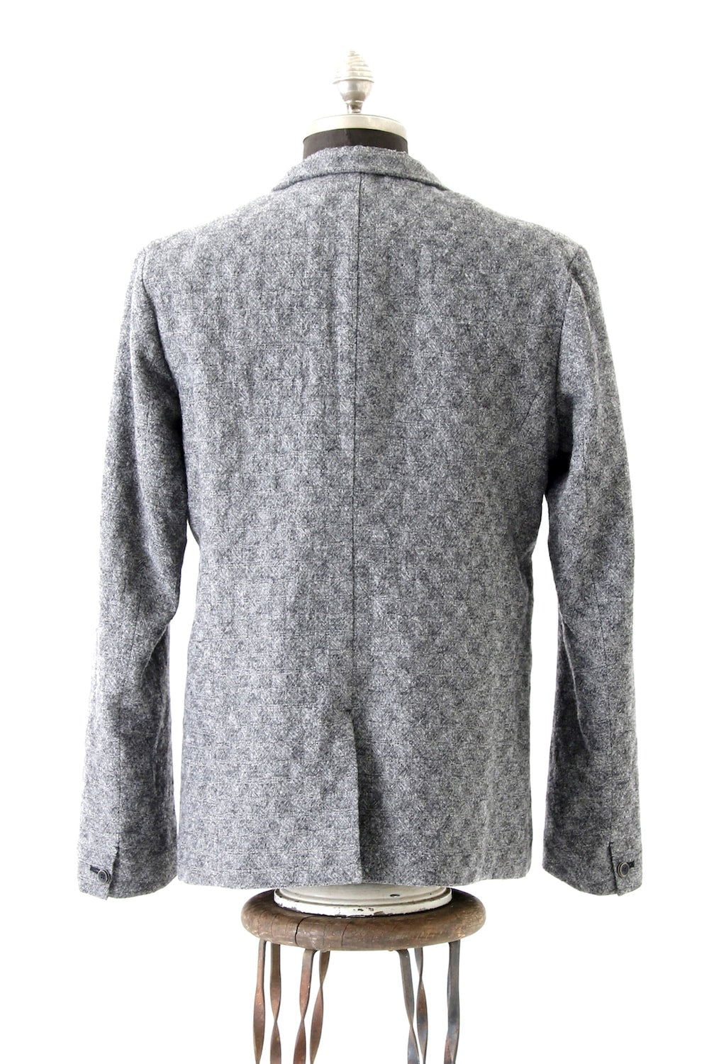 STAND NECK PATCH POCHET JACKET - JK55-MW9_gray black