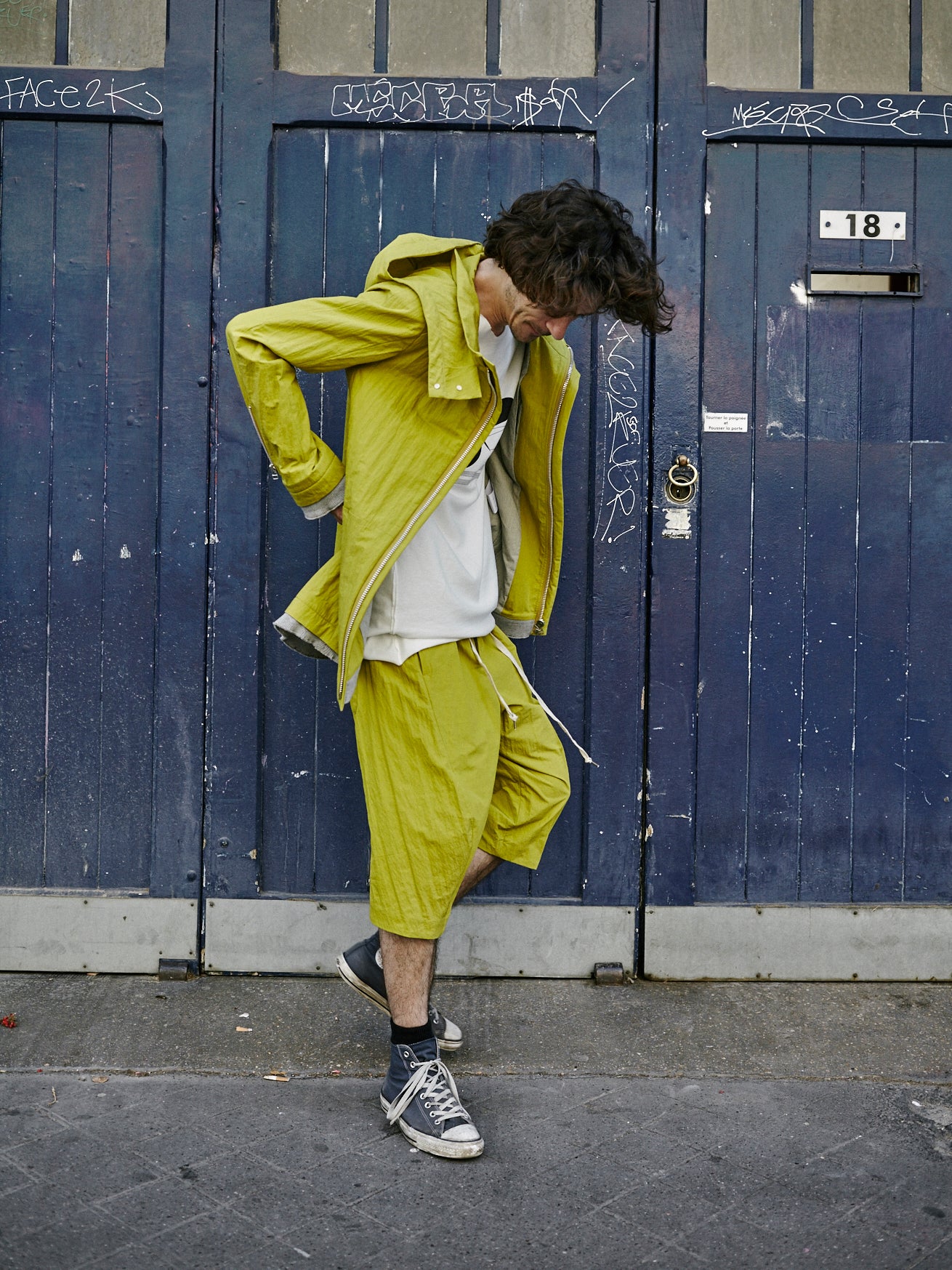 ZIP UP HOODIE BLOUSON - JK46-CN1_black