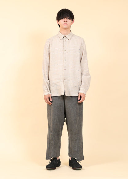 LOOSE SIHOUETTE LONG SLEEVE SHIRTS - SH52-LC39_Cafe
