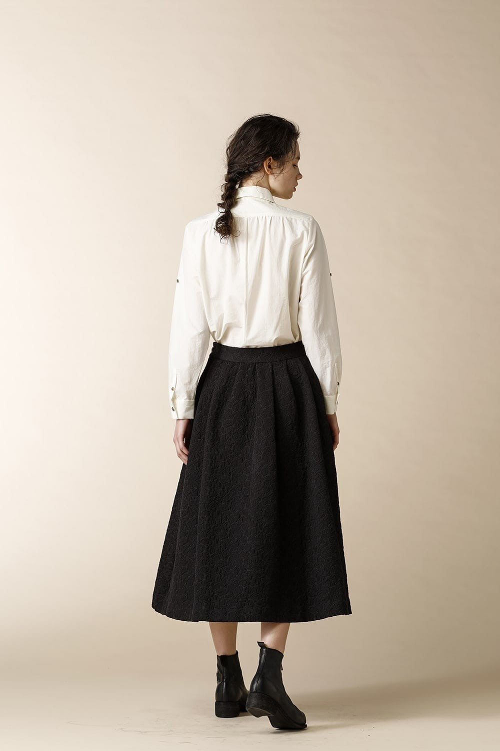 GATHER SHIRTS - SH49W-LCW18_ecru white