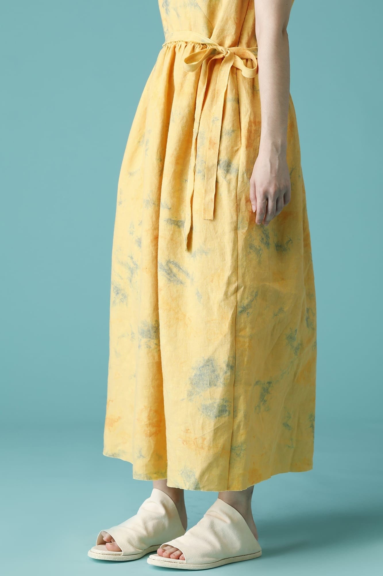 NO SLEEVE DRESS - OP27W-LI18_mottled orange