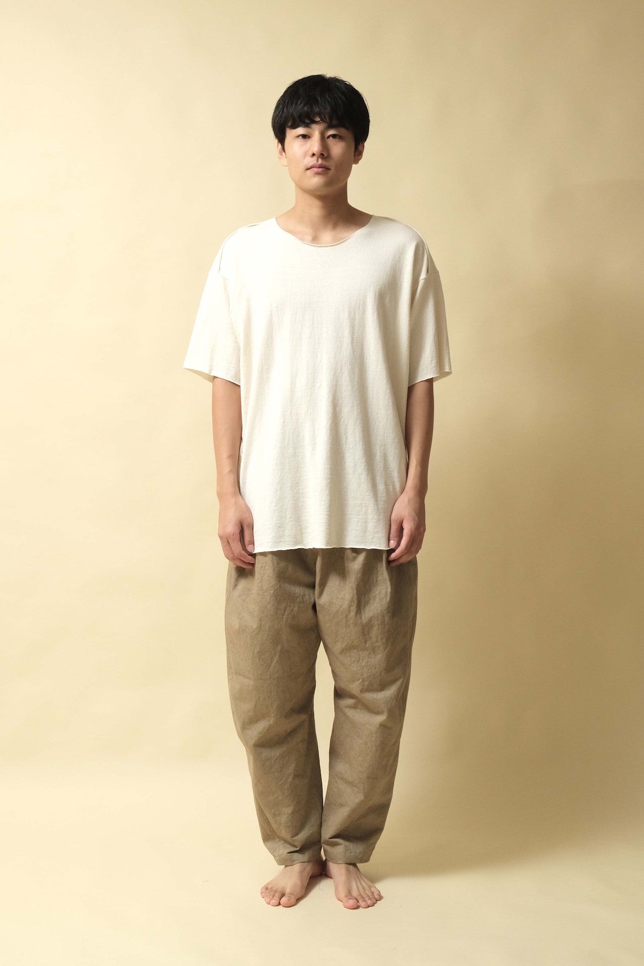 WIDE TUCK PANTS - PA95-MC11_Navy Black