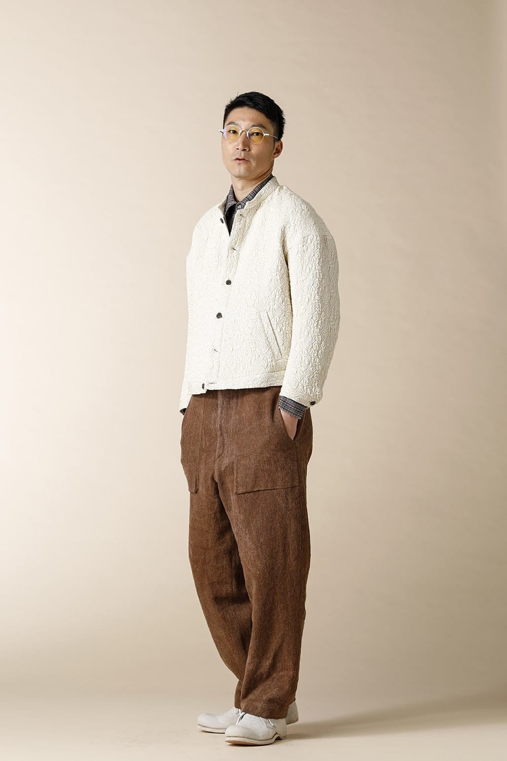 SHORT LENGTH BLOUSON - JK62-MC9_ecru white