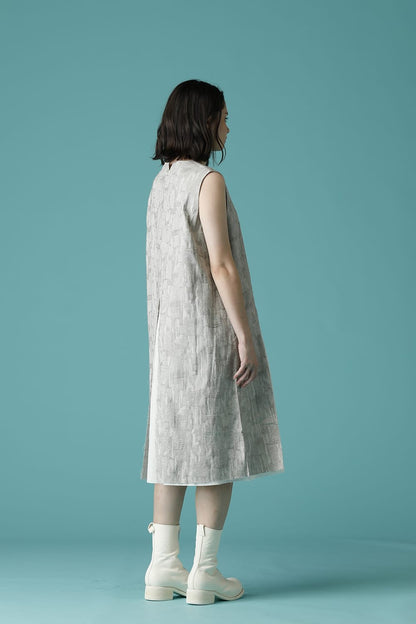 NO SLEEVE OVER DRESS - OP14W-LC22_snow gray