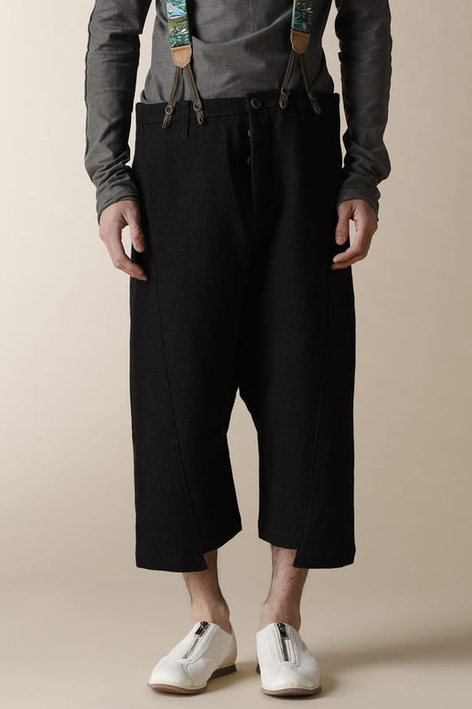 LOW CLOTCH CROPPED PANTS WITH SUSPENDERS - PA68-CLI10 (A)