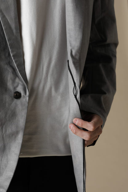 SEMI NOTCHED LAPEL JACKET LIGHT GRAY - JK42H-CLI12_light gray