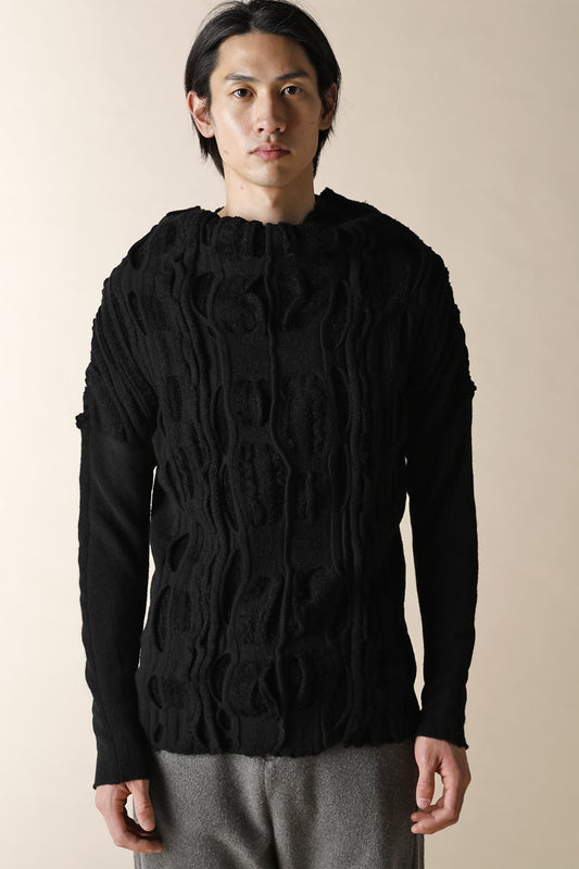 PULL OVER JACQUARD KNIT- CT53K-KW5_black