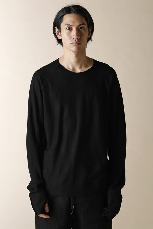 RAGLAN LONG SLEEVE  T-SHIRTS - CT44-MJ21-black