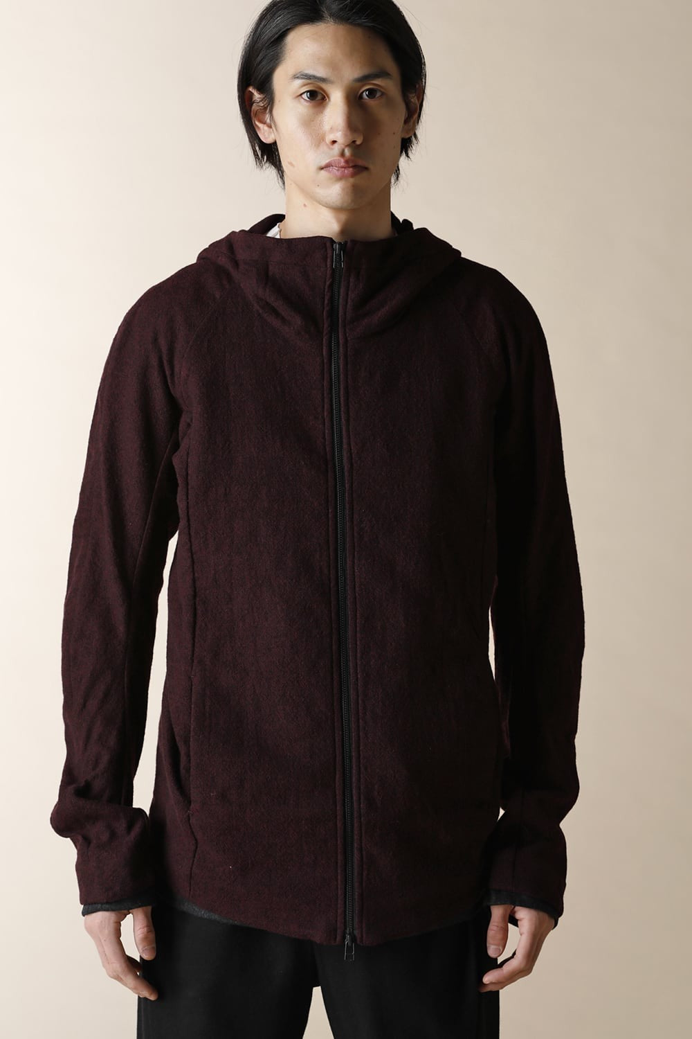 ZIP UP RAGLAN PARKA - CT43-MW9_bordeaux