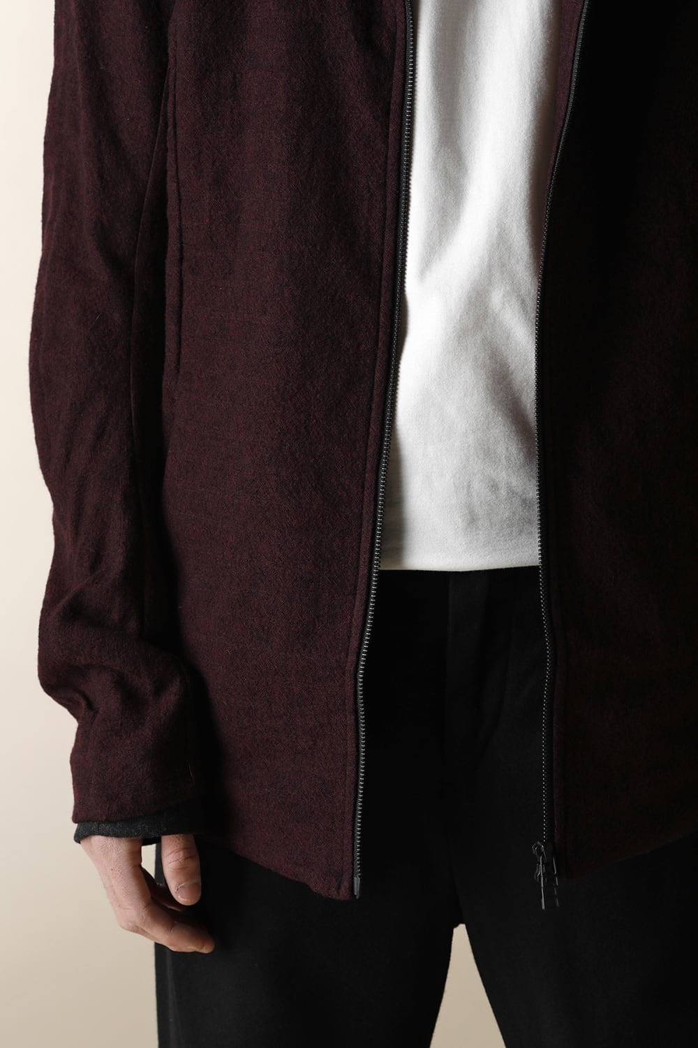 ZIP UP RAGLAN PARKA - CT43-MW9_bordeaux