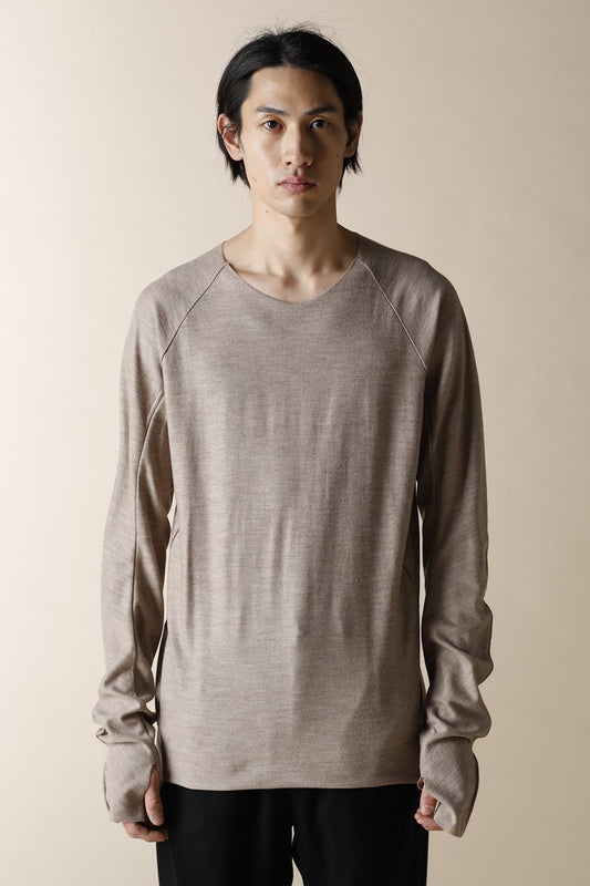 RAGLAN LONG SLEEVE  T-SHIRTS - CT44-MJ21-beige