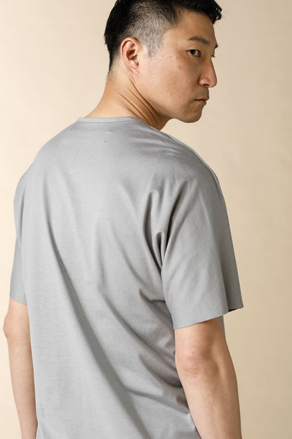 HENRY NECK T-SHIRT - CT68S-LJ43_Gray