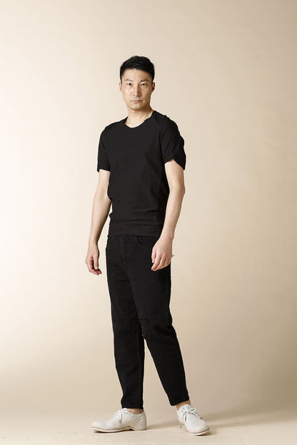 TUCK RAGLAN T-SHIRTS - CT61S-LJ41_black