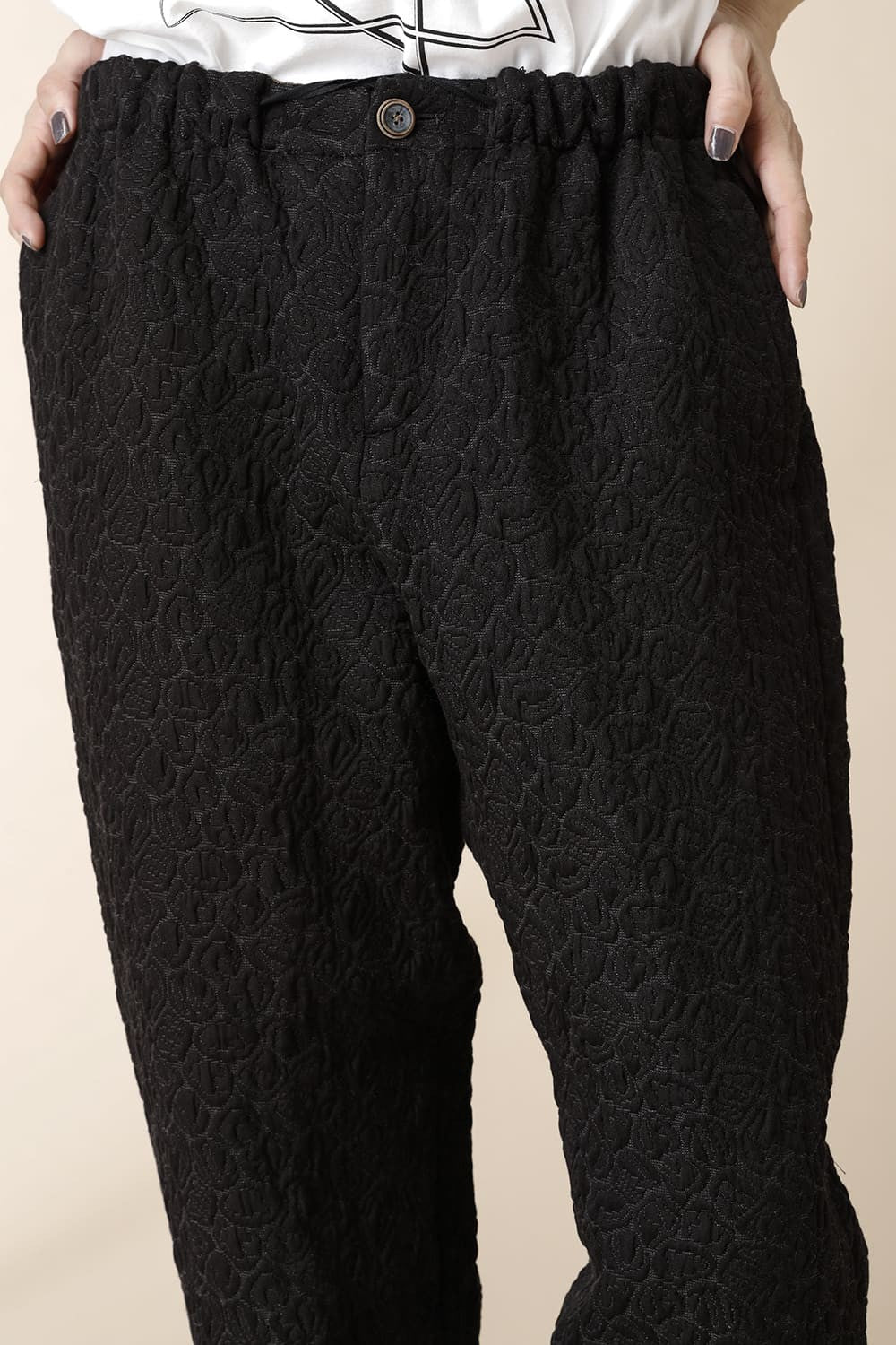 UNISEX EASY WIDE PANTS _ PA89L-MC9_black