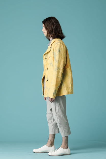 LOOSE SILHOUETTE JACKET - JK64H-LI18_Mottled orange