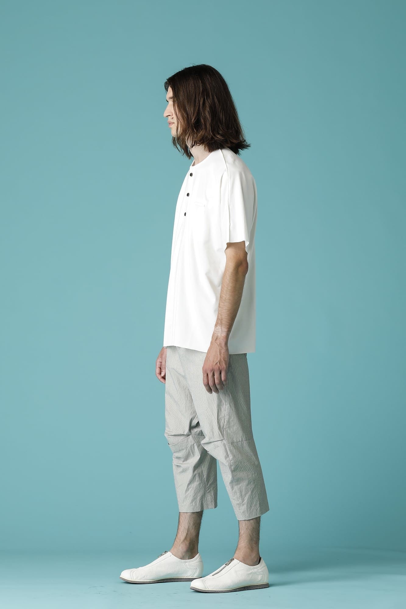 HENRY NECK T-SHIRT - CT68S-LJ43_White