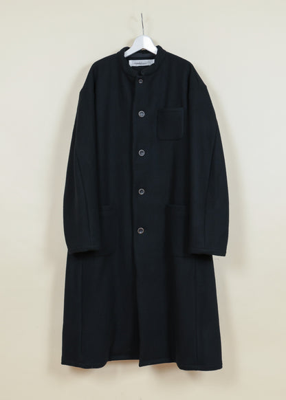 STAND COLLAR LOOSE SILHOUETTE COAT-CO31-MW19_black