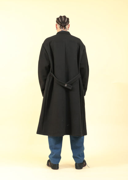 STAND COLLAR LOOSE SILHOUETTE COAT-CO31-MW19_black