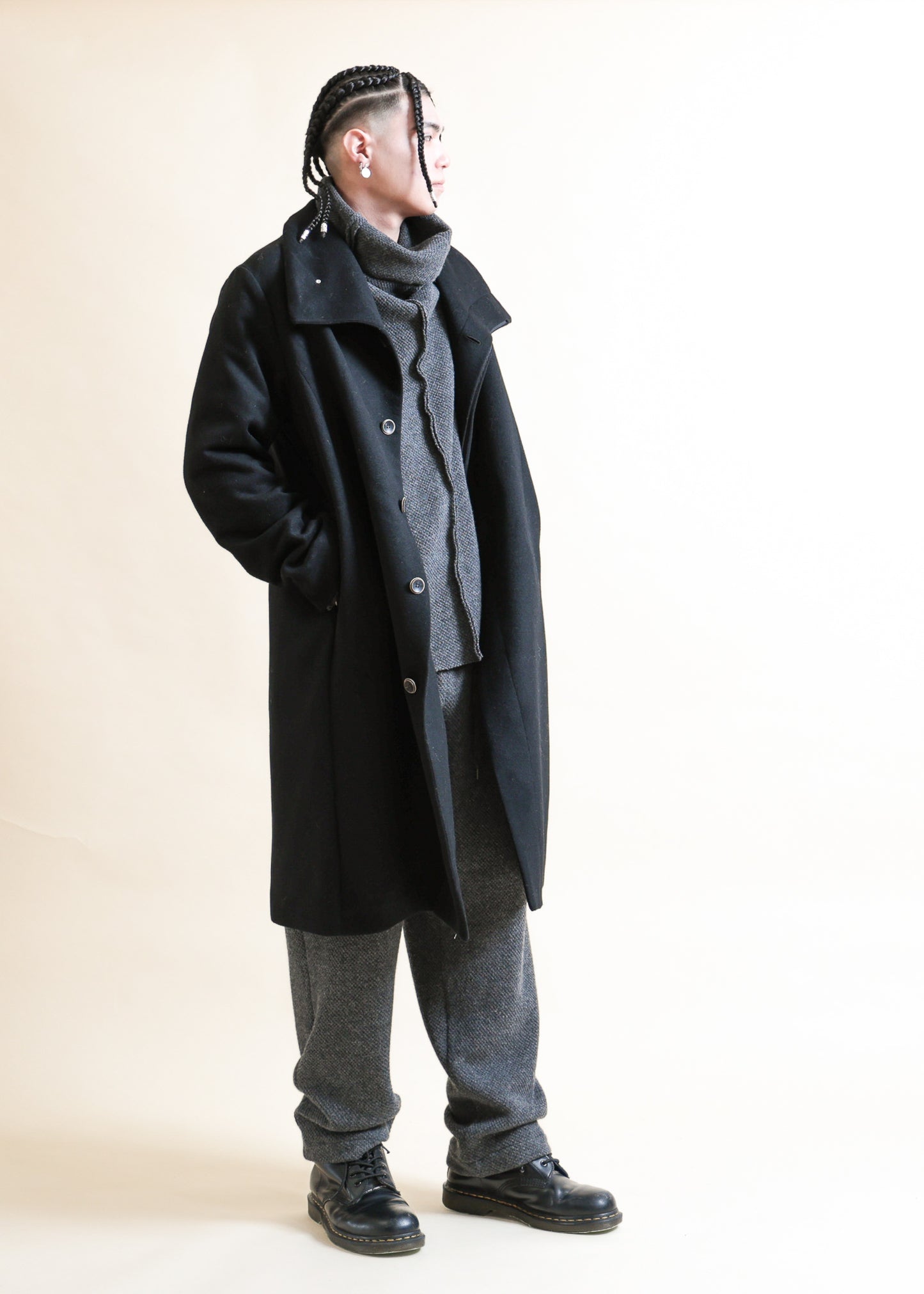 HIGH NECK COAT - CO9-MW19_black