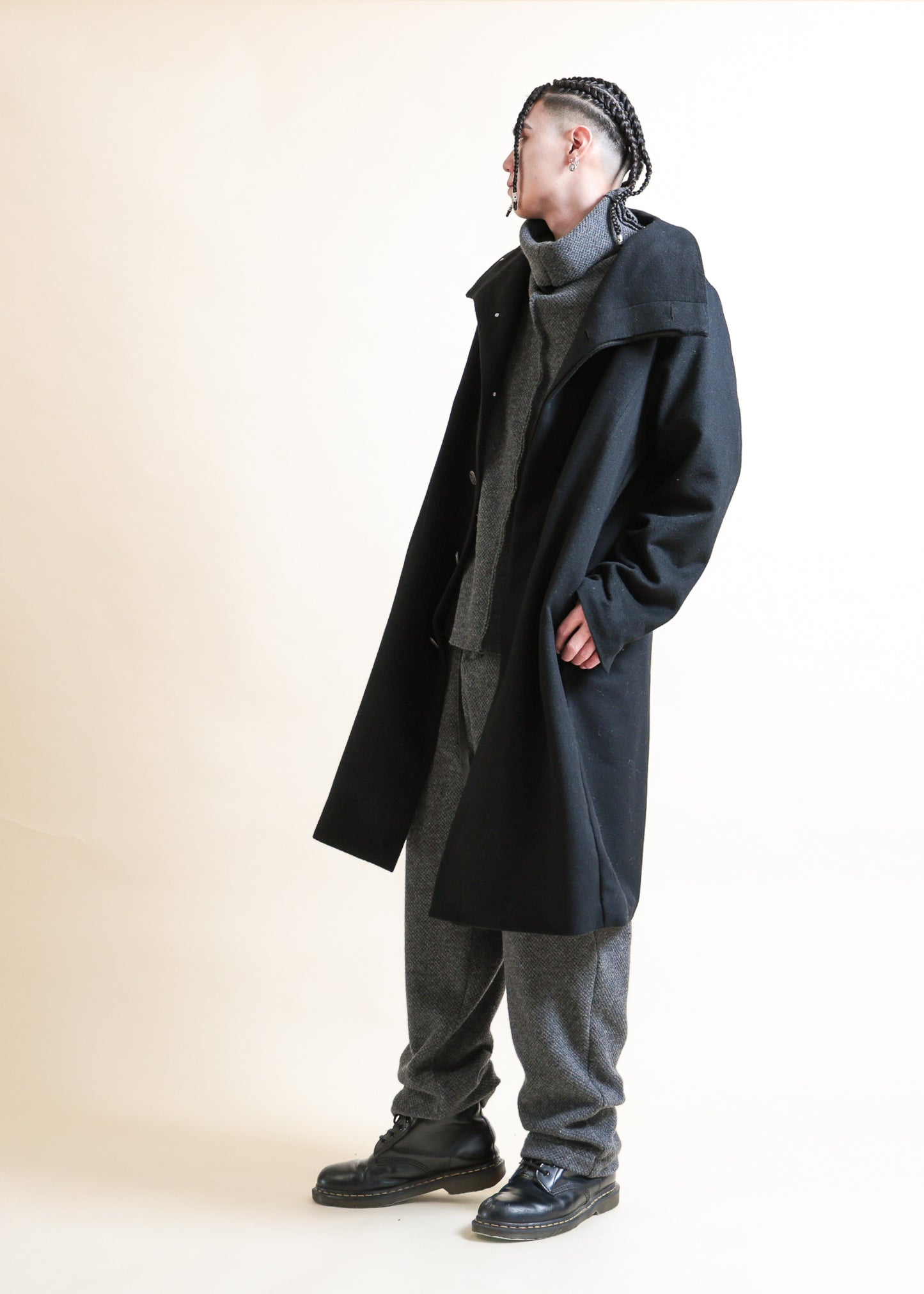 HIGH NECK COAT - CO9-MW19_black