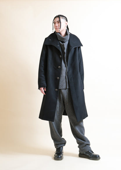 HIGH NECK COAT - CO9-MW19_black