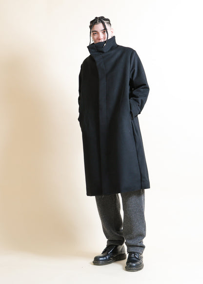 HIGH NECK COAT - CO9-MW19_black