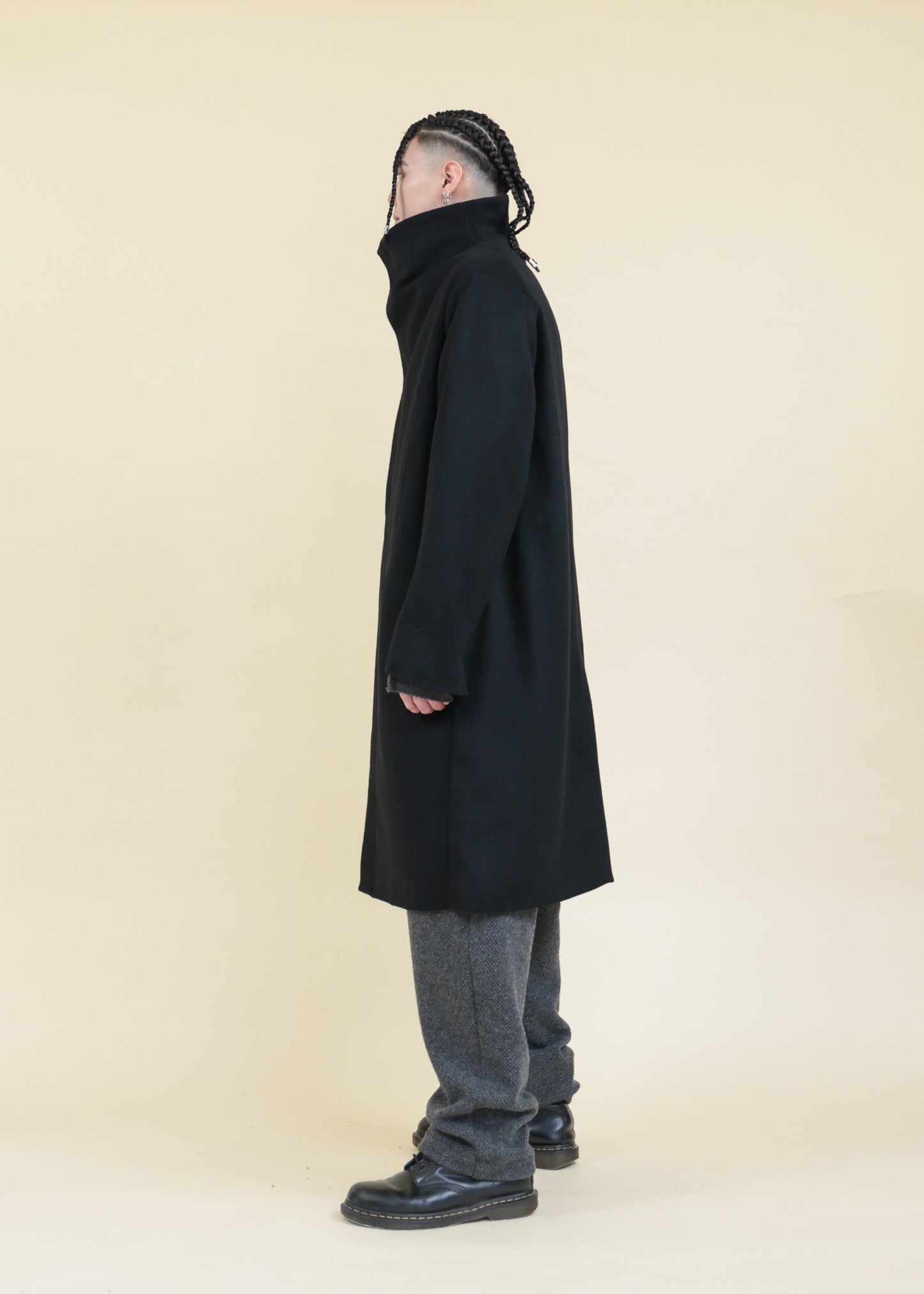 HIGH NECK COAT - CO9-MW19_black