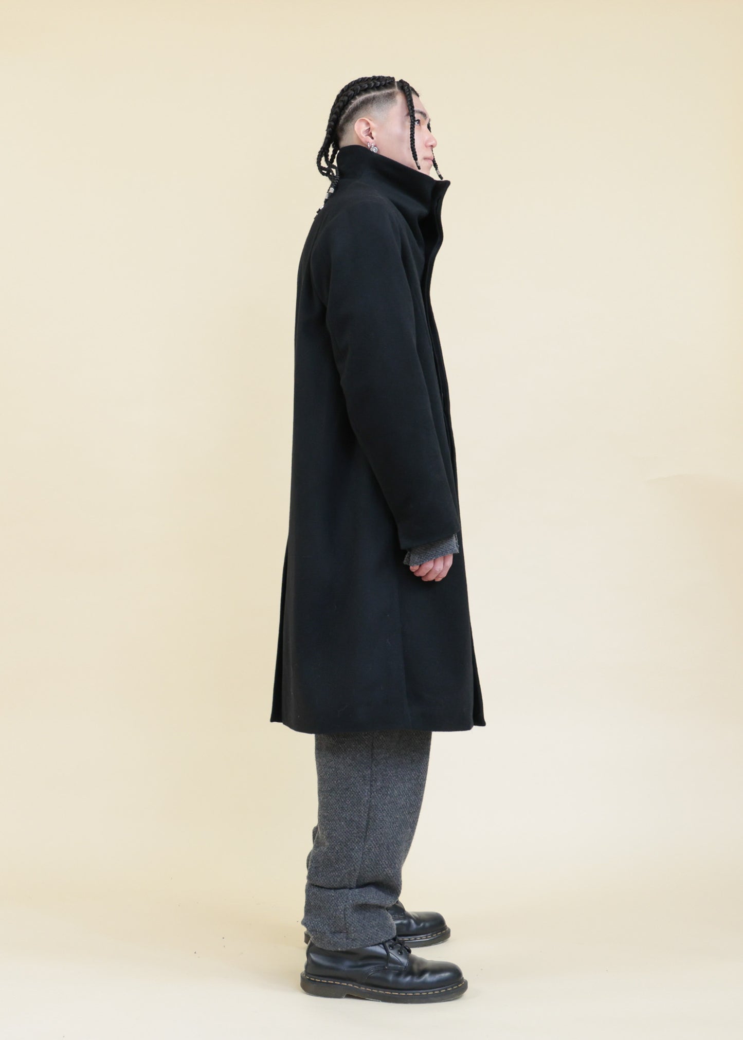 HIGH NECK COAT - CO9-MW19_black