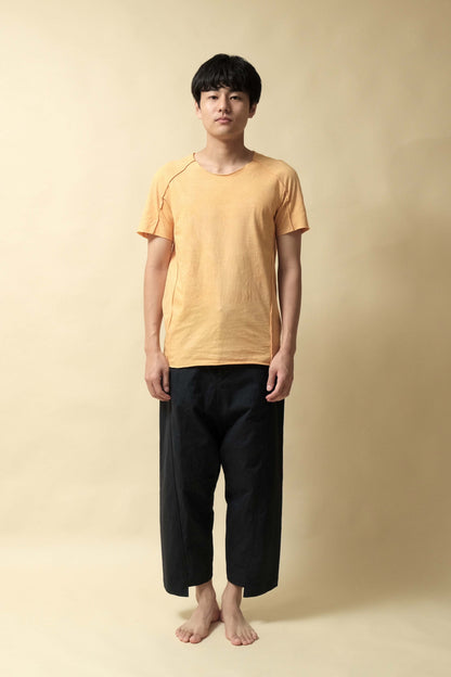 BASIC SHORT SLEEVE T-SHIRTS - CT28S-LJ44_Mustard Orange