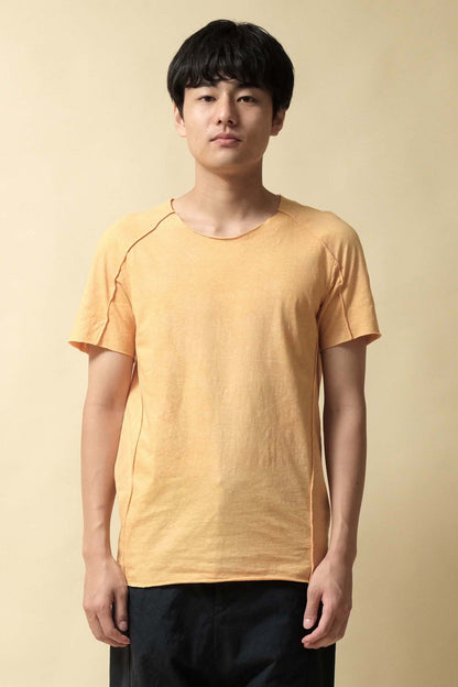 BASIC SHORT SLEEVE T-SHIRTS - CT28S-LJ44_Mustard Orange