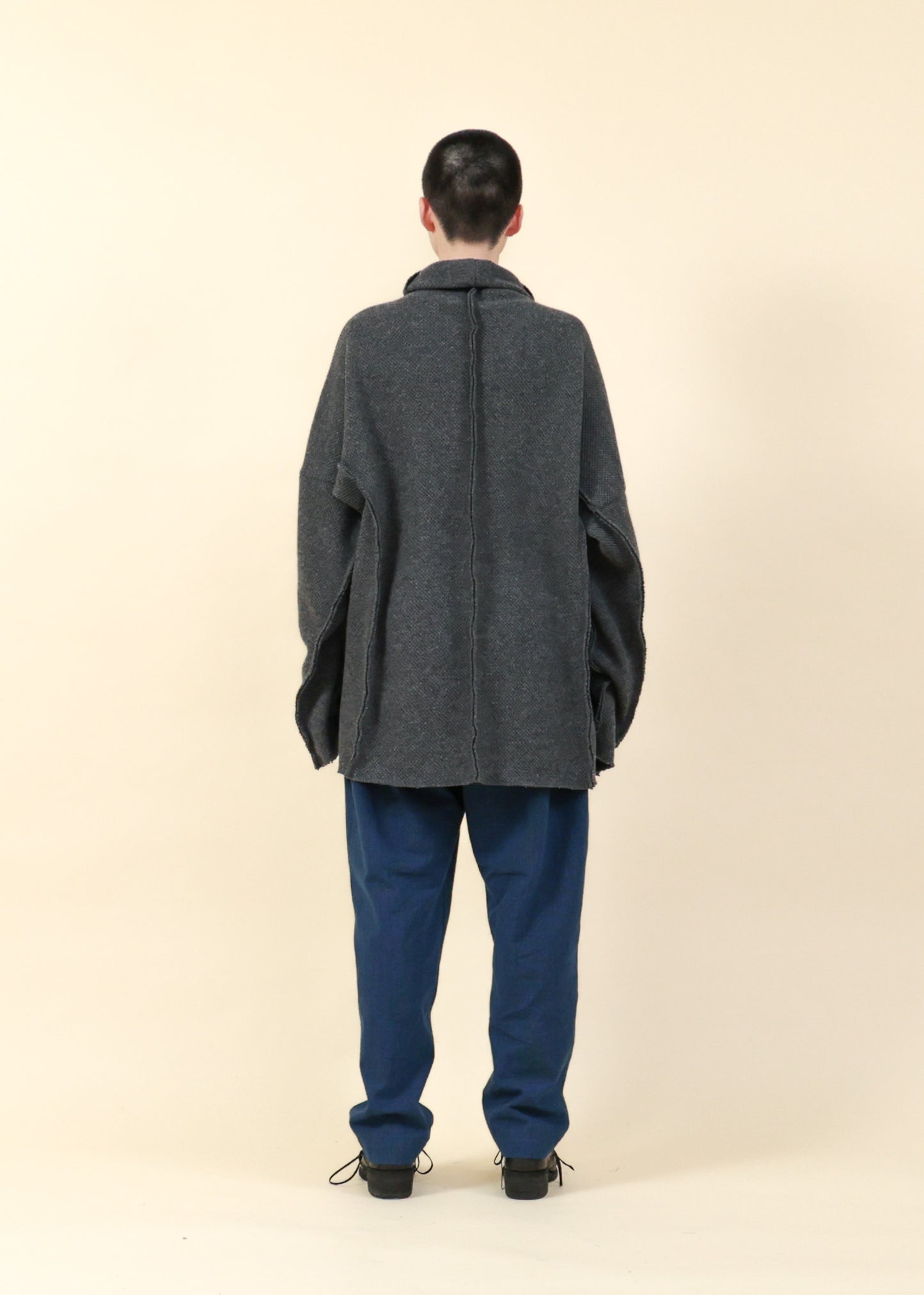 LOOSE SILHOUETTE HIGH NECK L/S T-Shirts-CT69-MJ32_medium gray