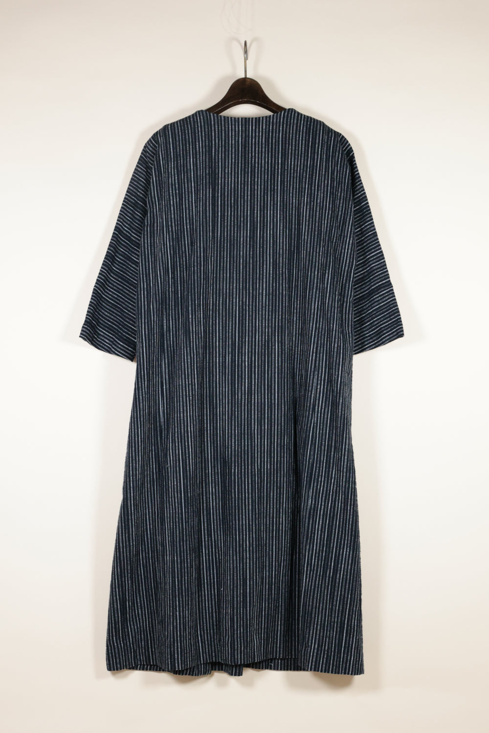 Random Stripe Cotton Long Dress – Black / OP40W-LC48-999