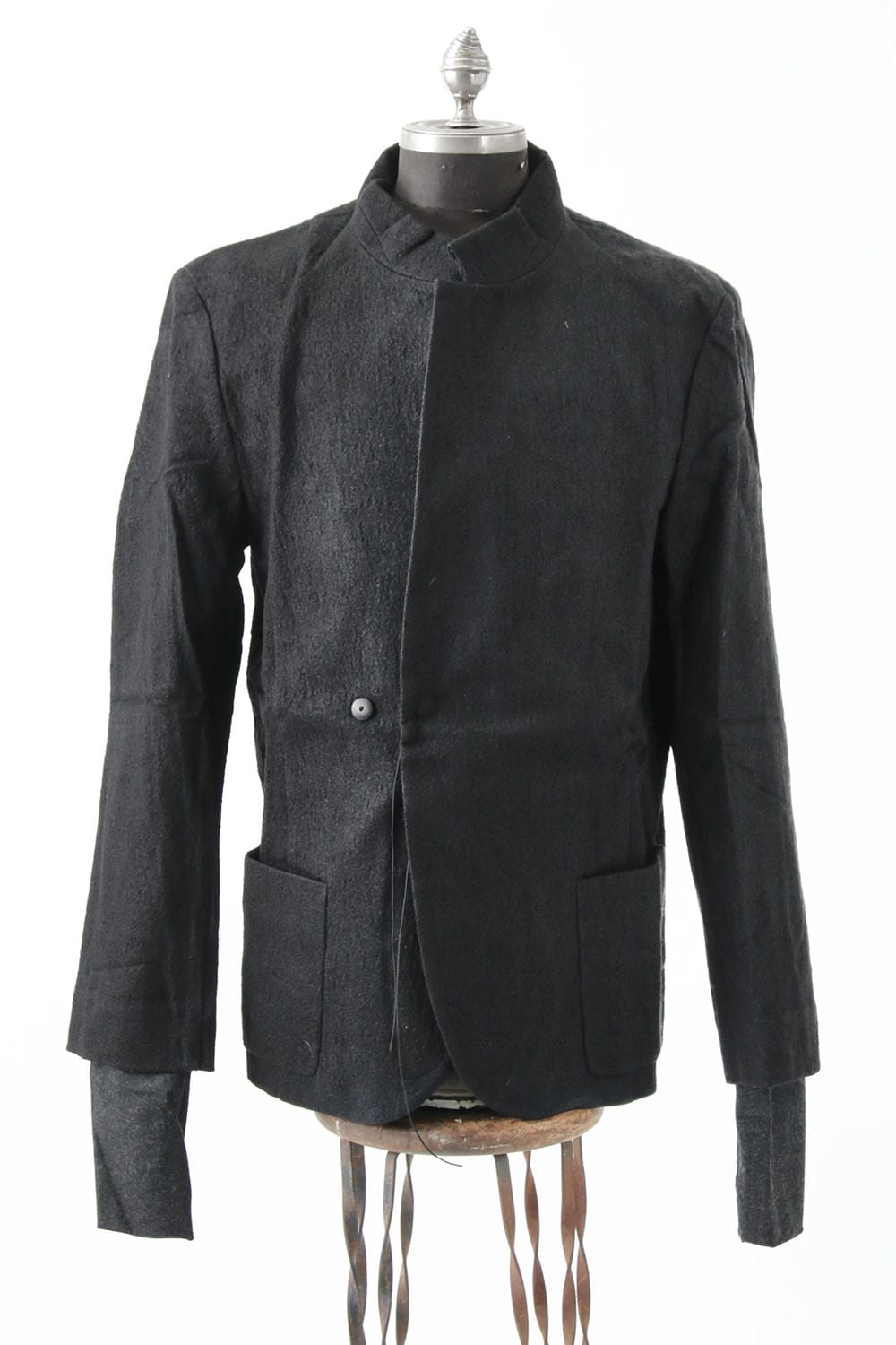 STAND NECK JACKET - JK1-WLI6P_black – individual sentiments online