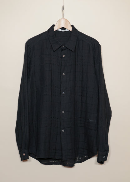 LOOSE SIHOUETTE LONG SLEEVE SHIRTS - SH52-LI25_black