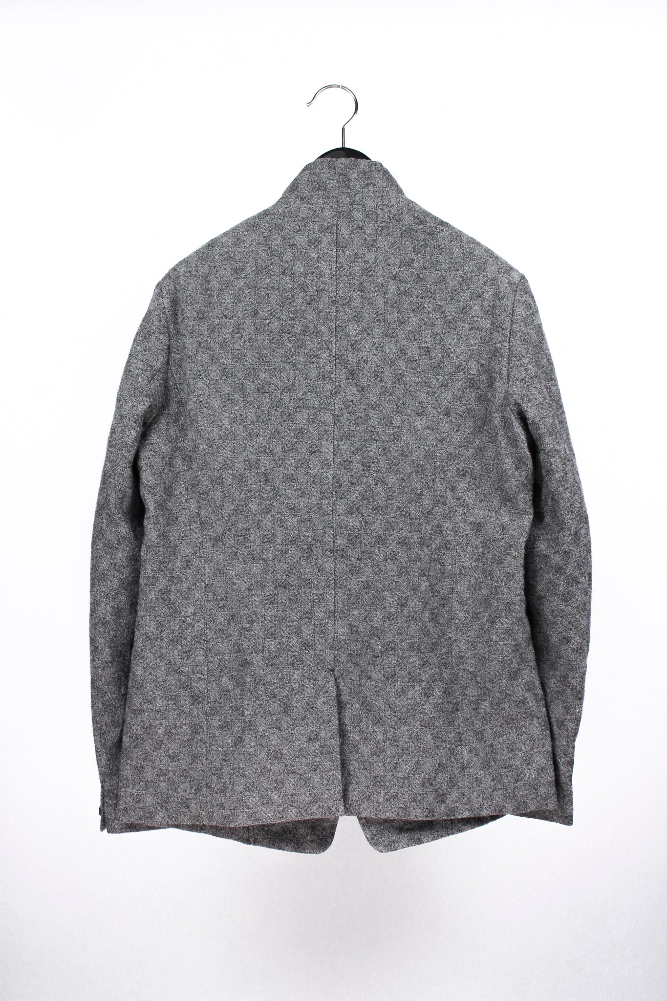 STAND NECK PATCH POCHET JACKET - JK55-MW9_gray black