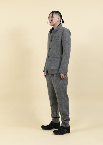 STAND COLLAR JACKET-JK45-MW20_gray black