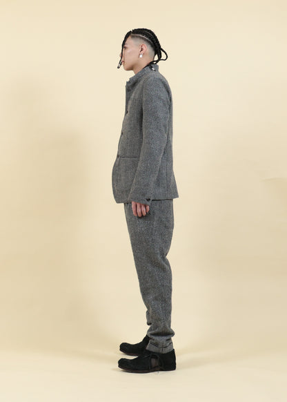 STAND COLLAR JACKET-JK45-MW20_gray black