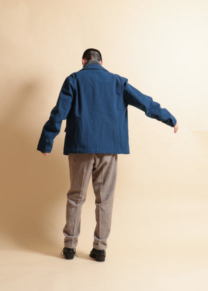 WORK-STYLE JACKET - JK57-LC42_indigo blue