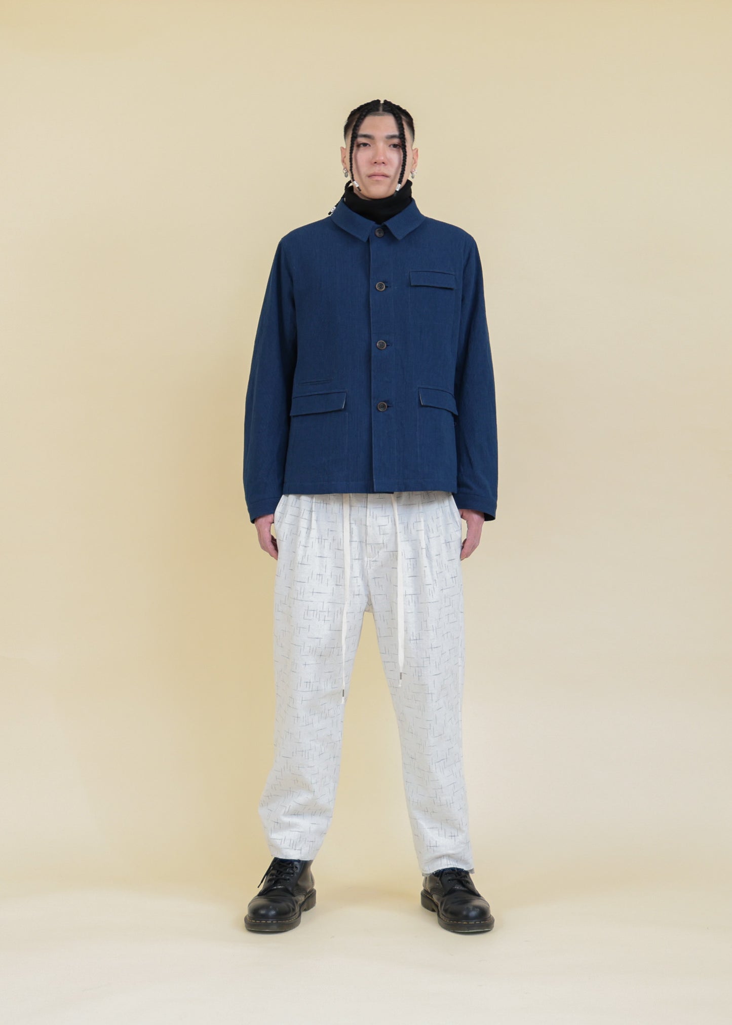 WORK-STYLE JACKET - JK57-LC42_indigo blue