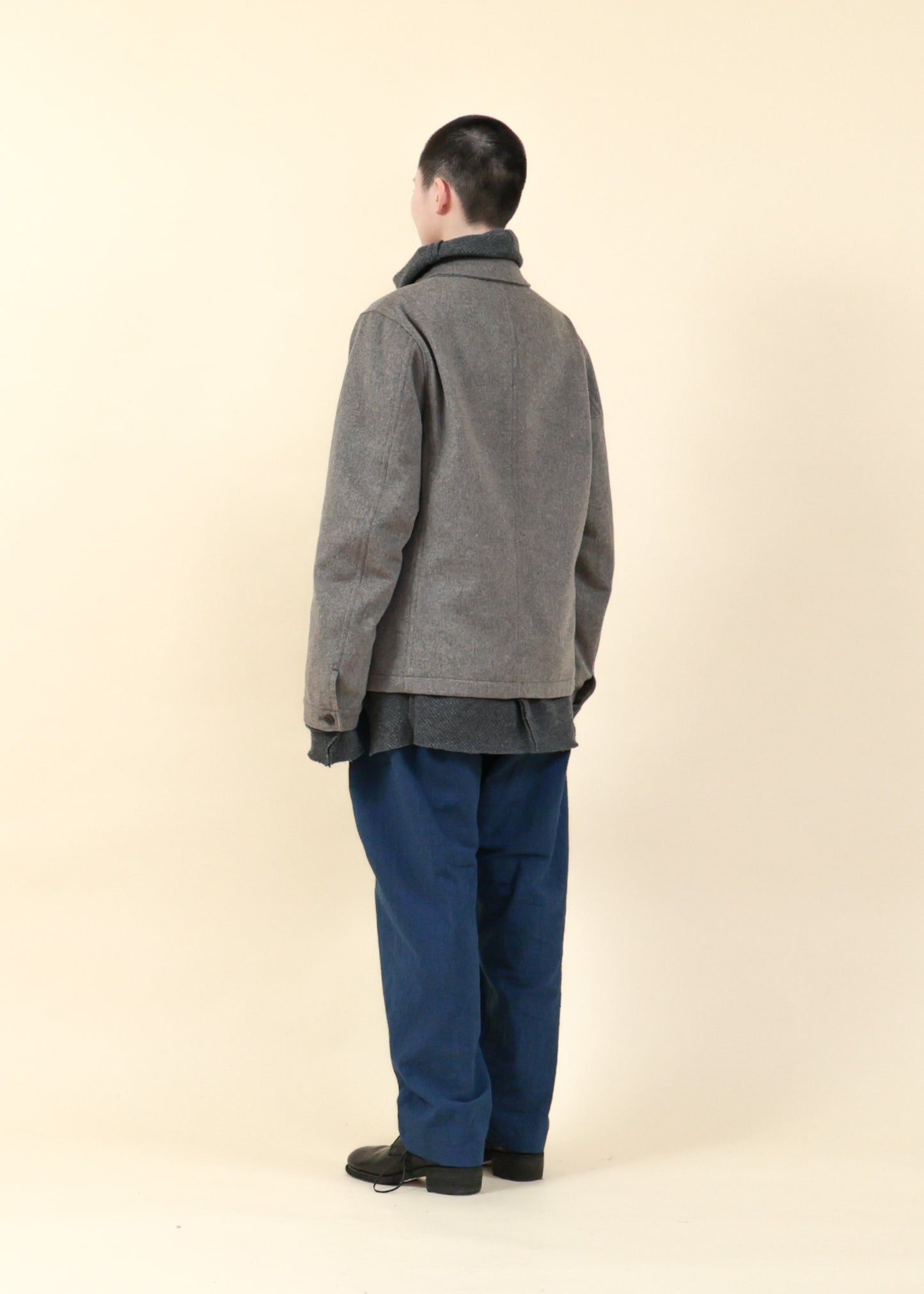 WORK-STYLE JACKET - JK57-MW19_beige gray