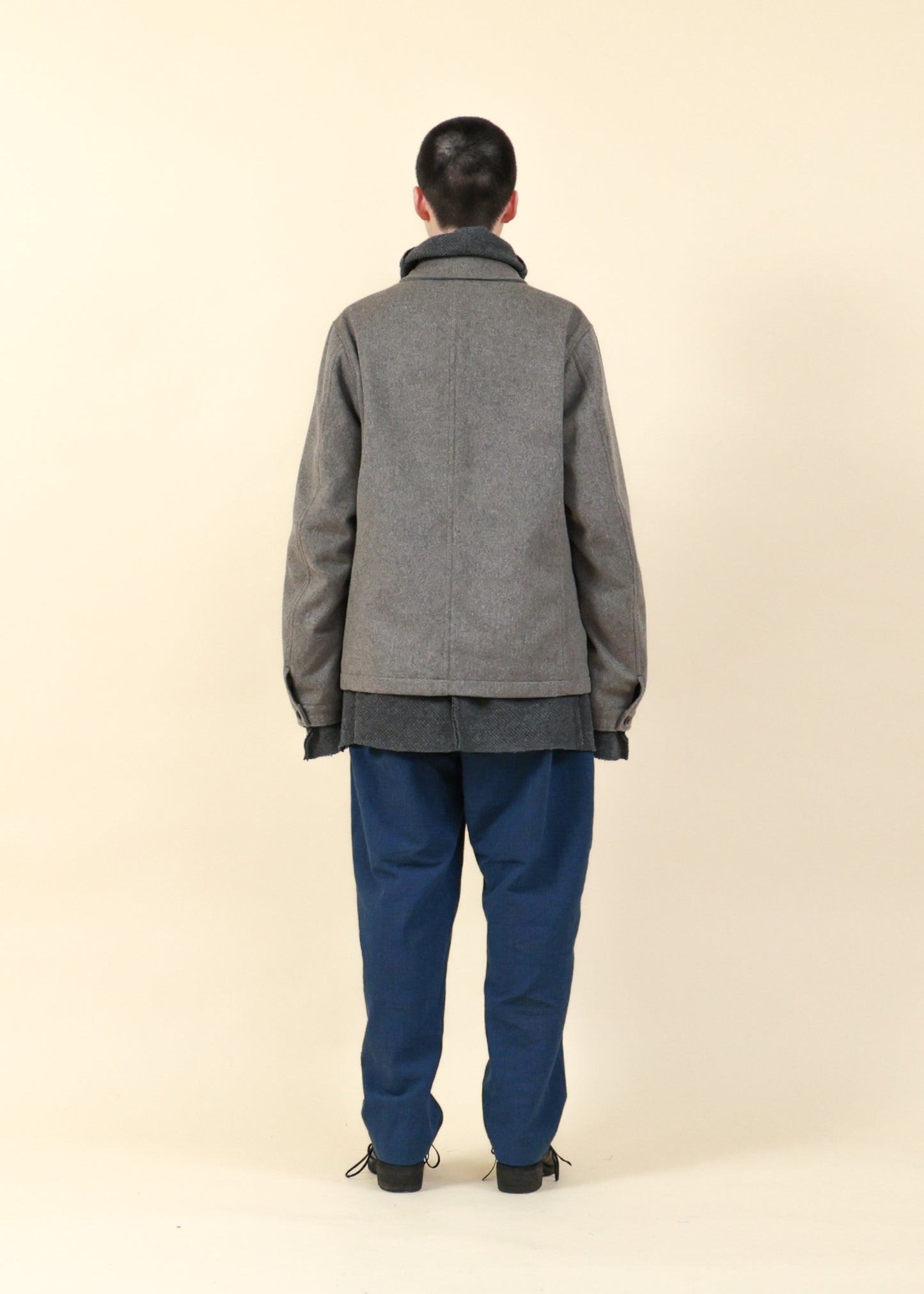 WORK-STYLE JACKET - JK57-MW19_beige gray