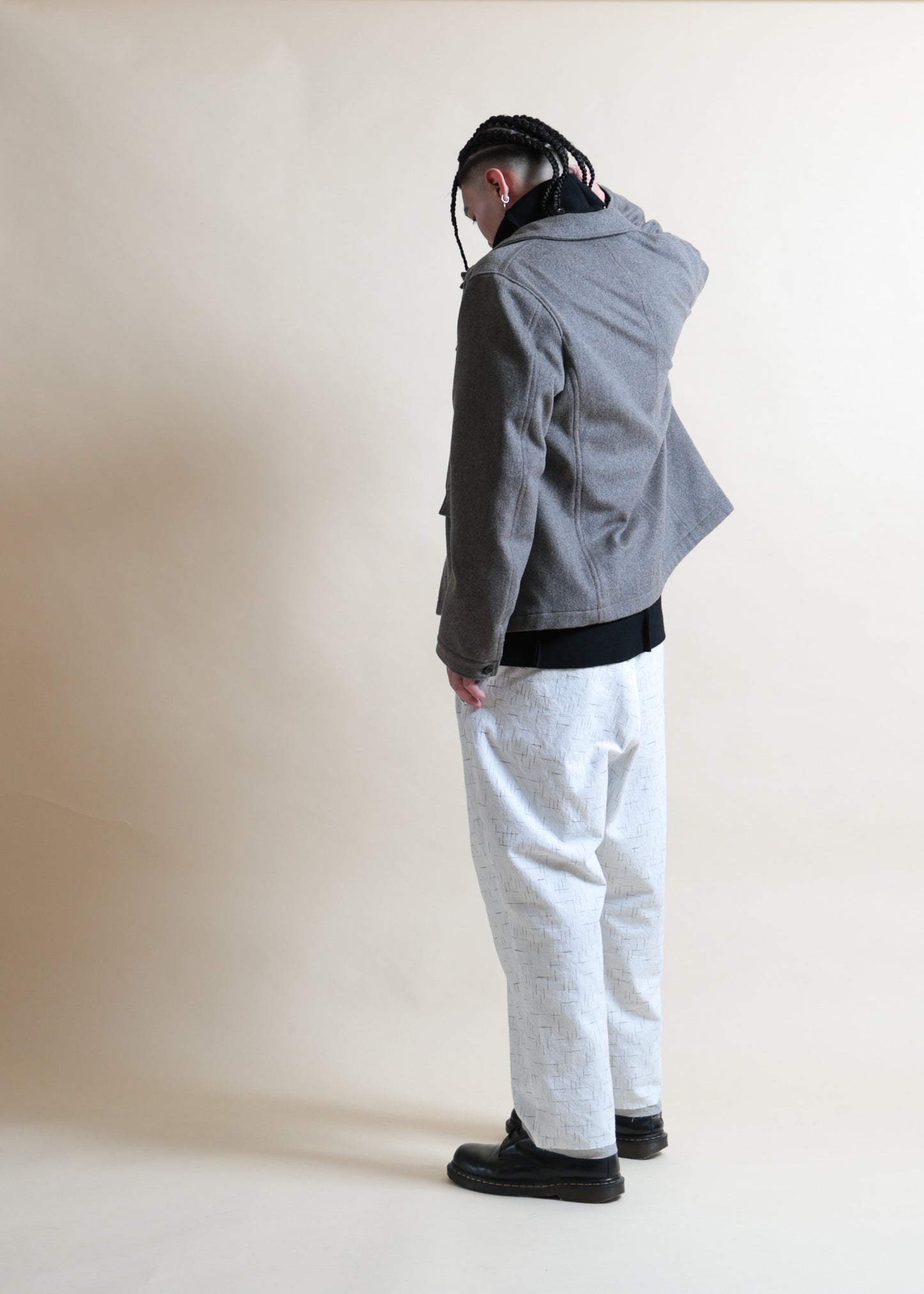 WORK-STYLE JACKET - JK57-MW19_beige gray