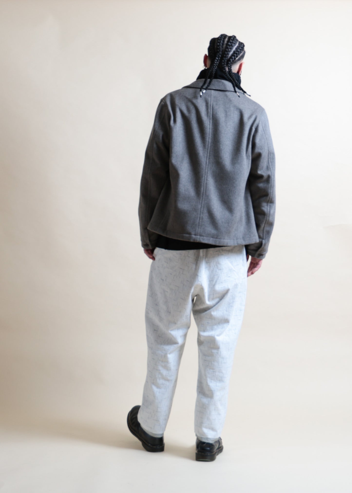 WORK-STYLE JACKET - JK57-MW19_beige gray